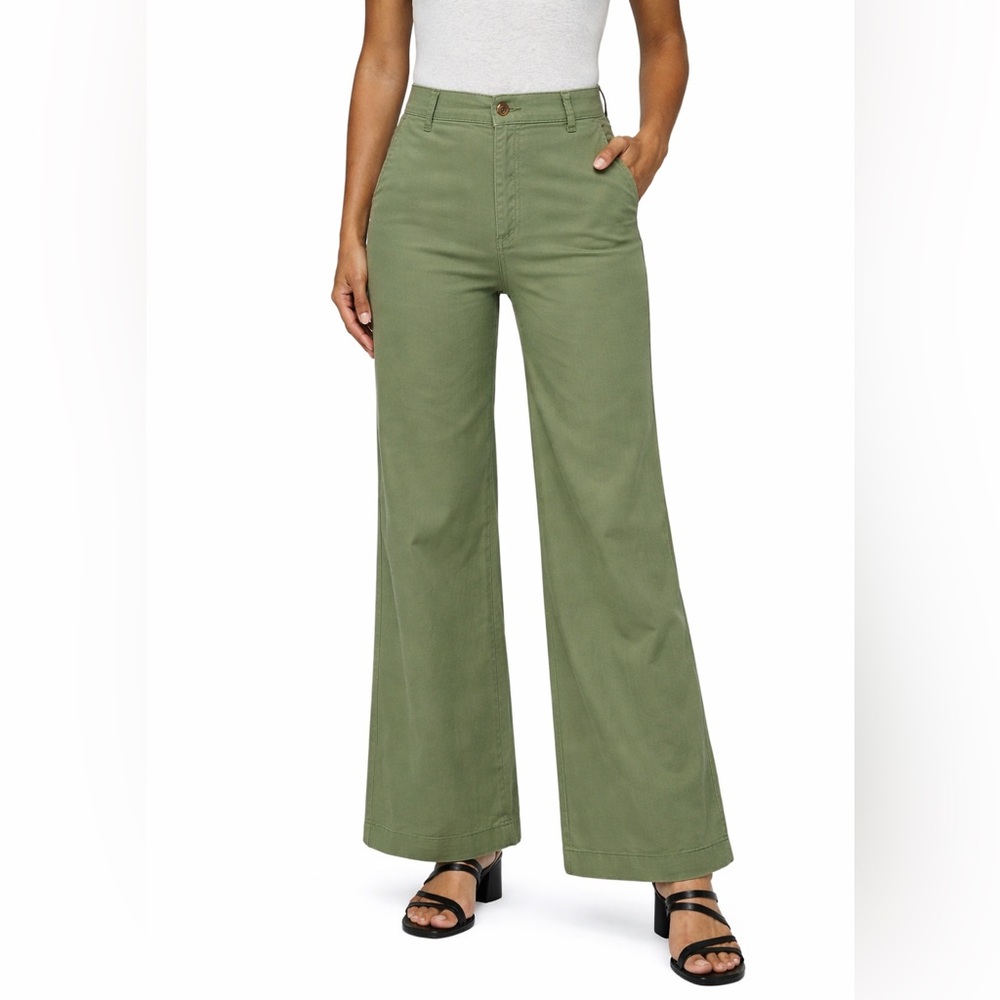 GAP Women's High Rise Girlfriend Wide Leg Desert Cactus Sz 4